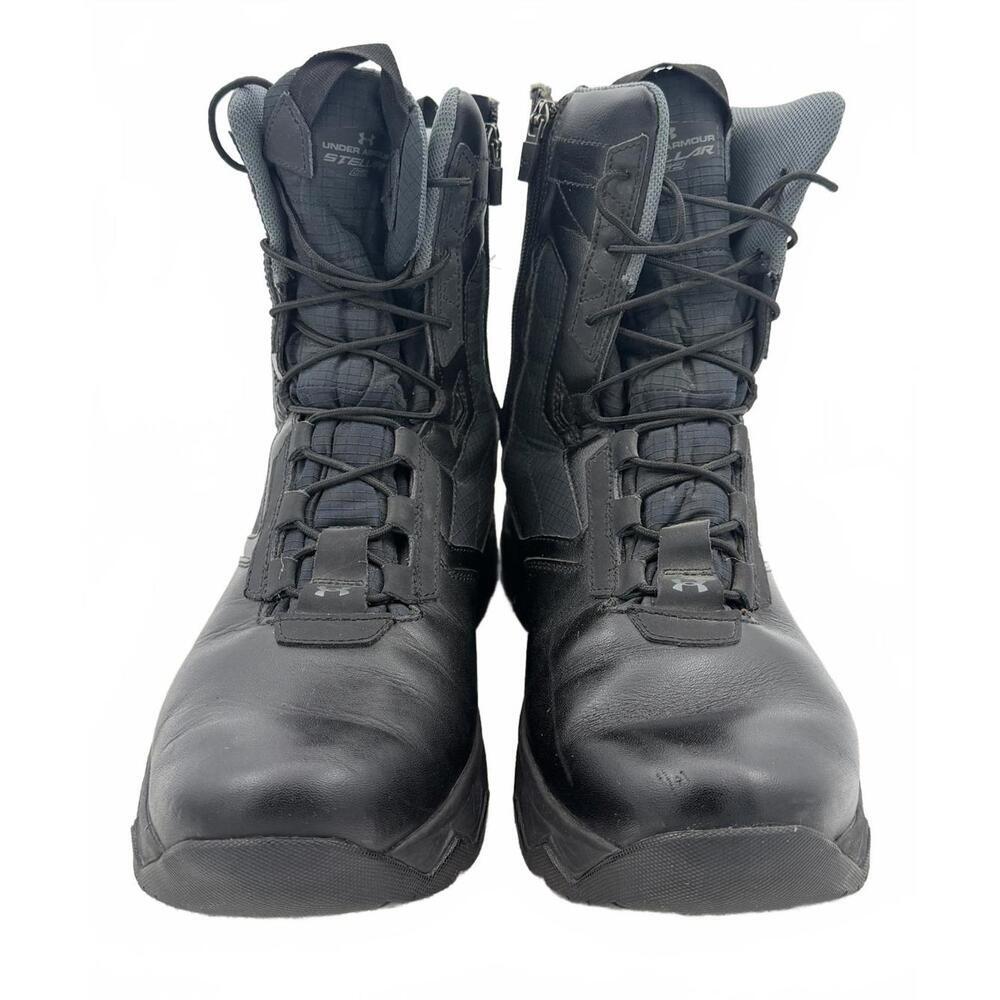 Under Armour Stellar Side Zip Tactical Boots Men's 12 black​